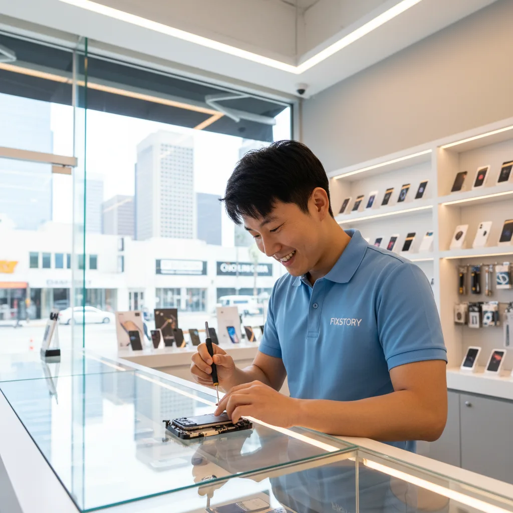 The FIXSTORY storefront in Downtown Los Angeles, looking inviting.