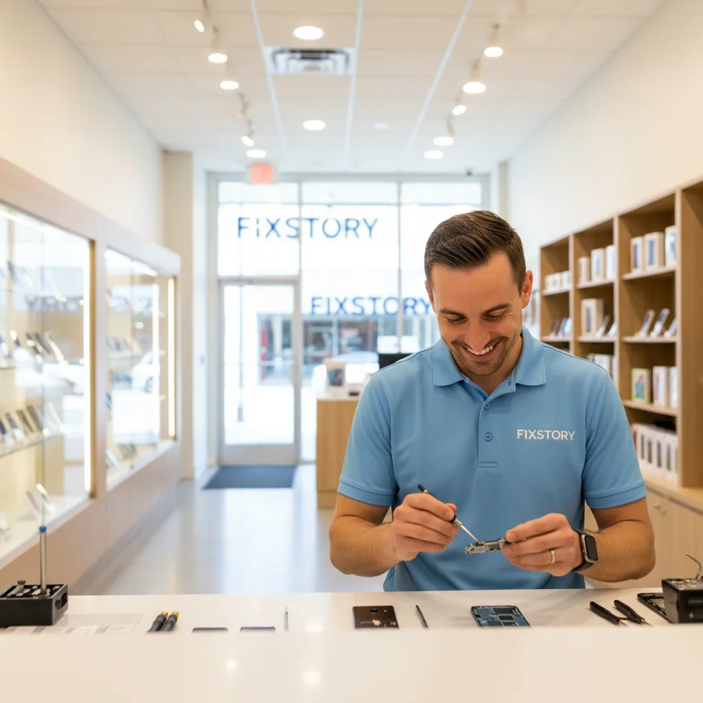 [The front entrance of the FIXSTORY shop in Downtown LA, with clear signage and a welcoming vibe]