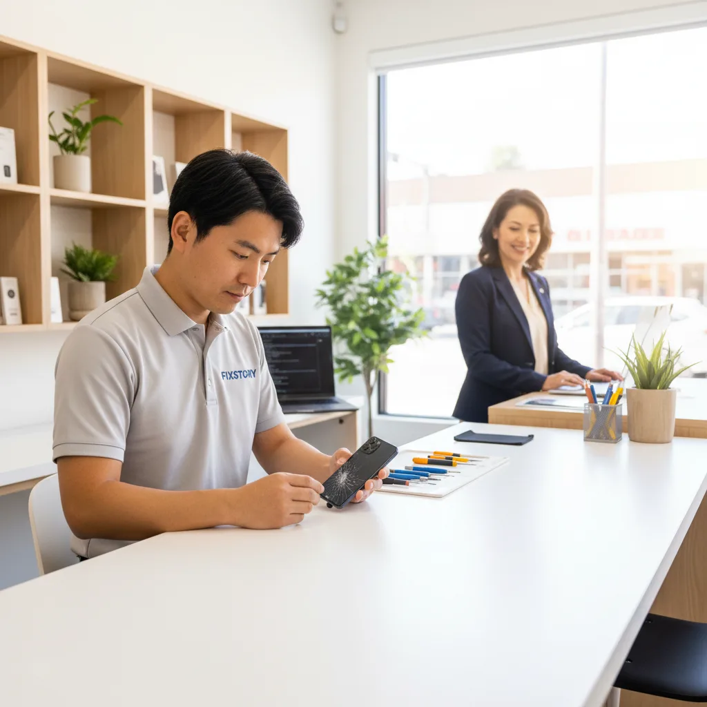 ロサンゼルスでのiPhone 15 Pro画面割れの本当のコスト — 修理店 vs Apple Store vs 放置