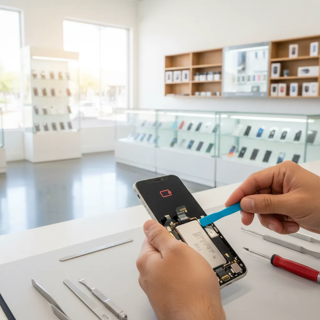 El Costo Real de Reemplazar una Batería de iPhone en Los Ángeles — Tienda de Reparación vs Apple Store vs Esperar