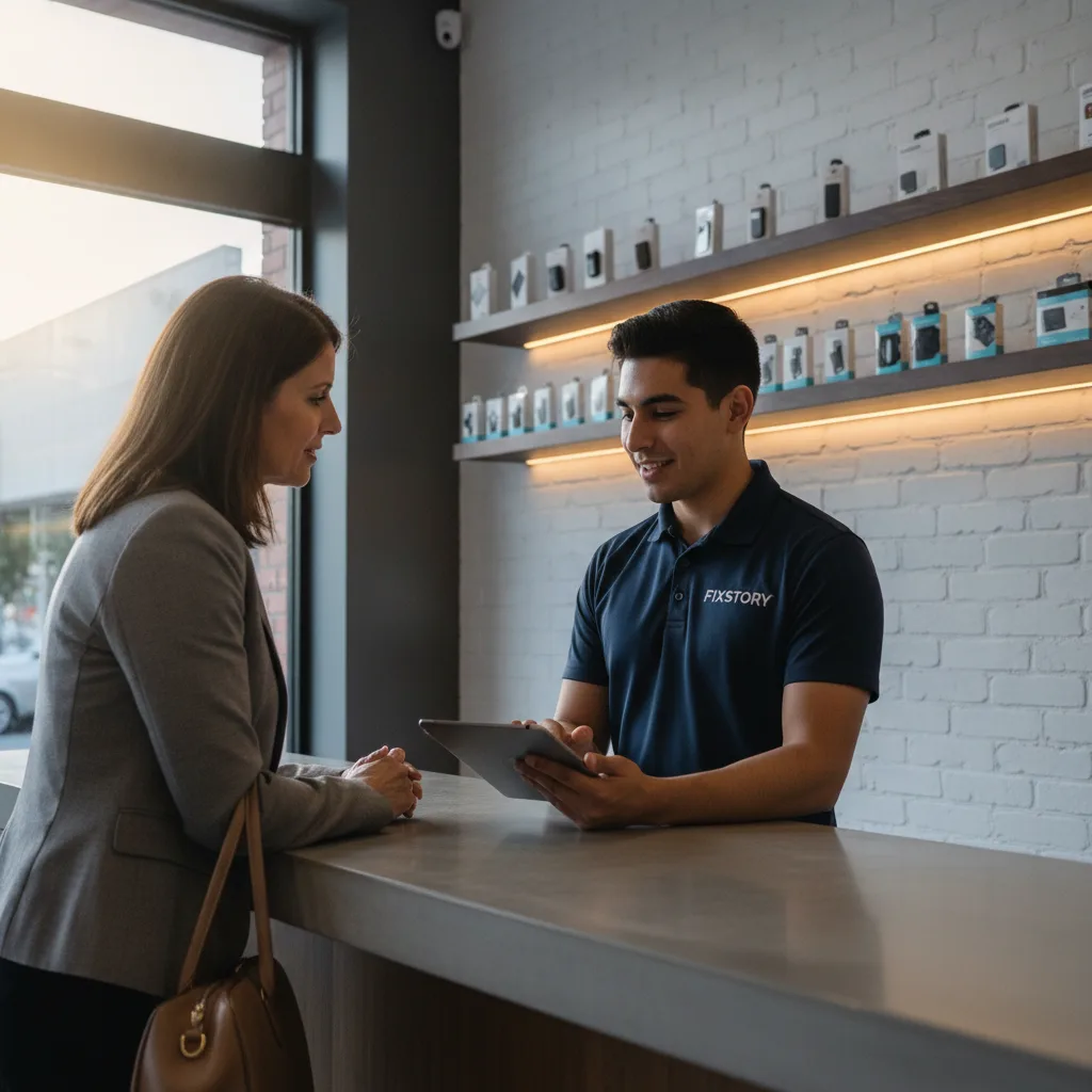 The FIXSTORY storefront in Downtown LA, looking welcoming and professional