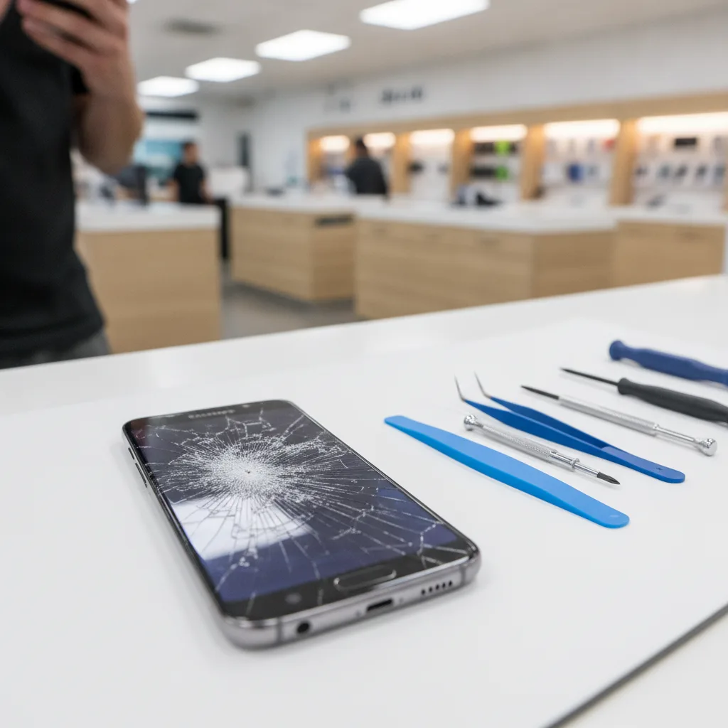 ロサンゼルスでのSamsung画面割れの本当のコスト — 修理店 vs メーカー vs 放置