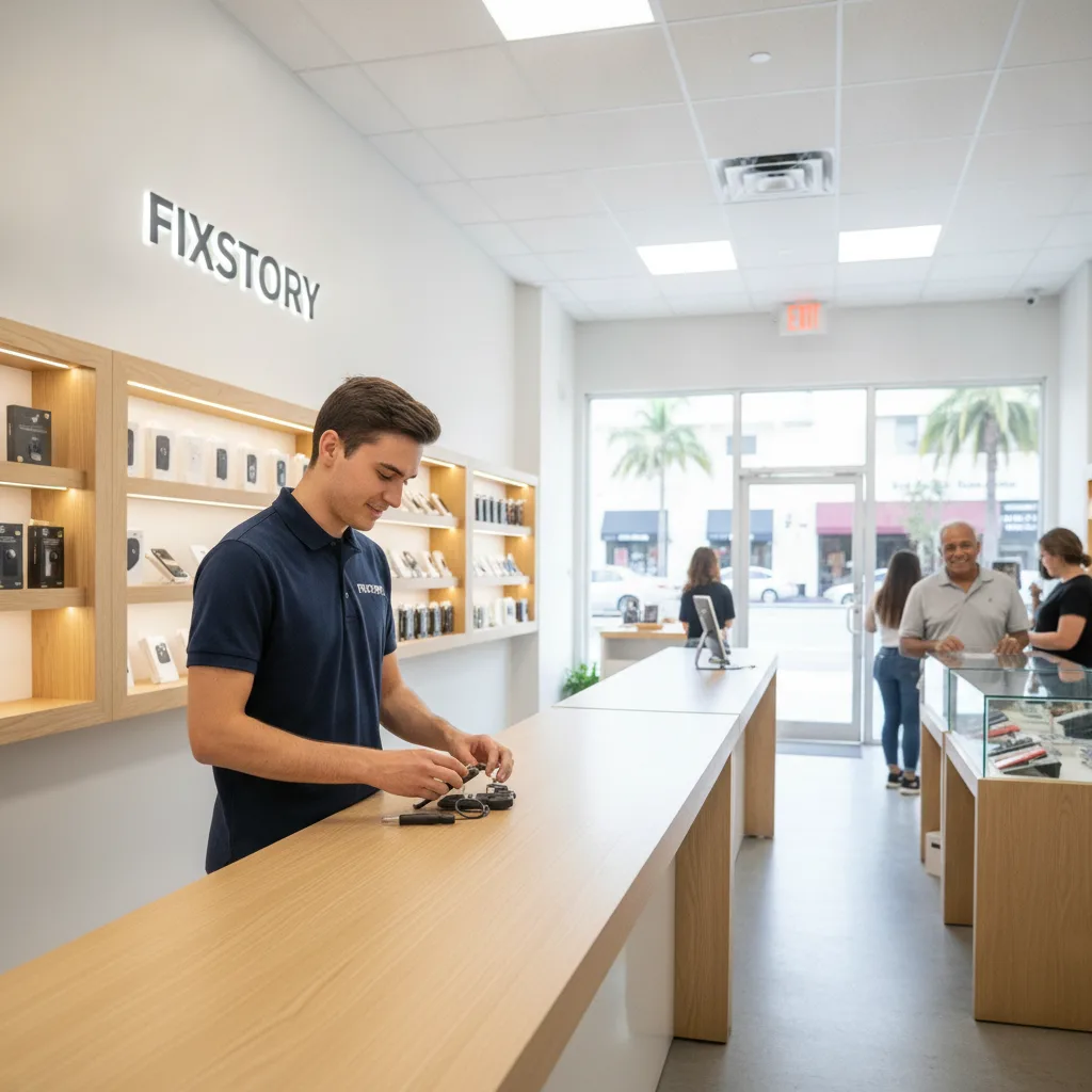 The FIXSTORY storefront in Downtown Los Angeles, welcoming and clearly visible from the street.