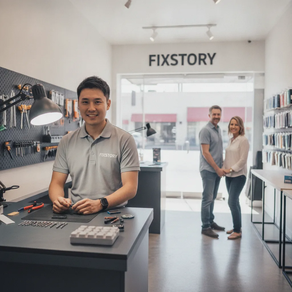 The FIXSTORY storefront in Downtown LA, looking welcoming and accessible