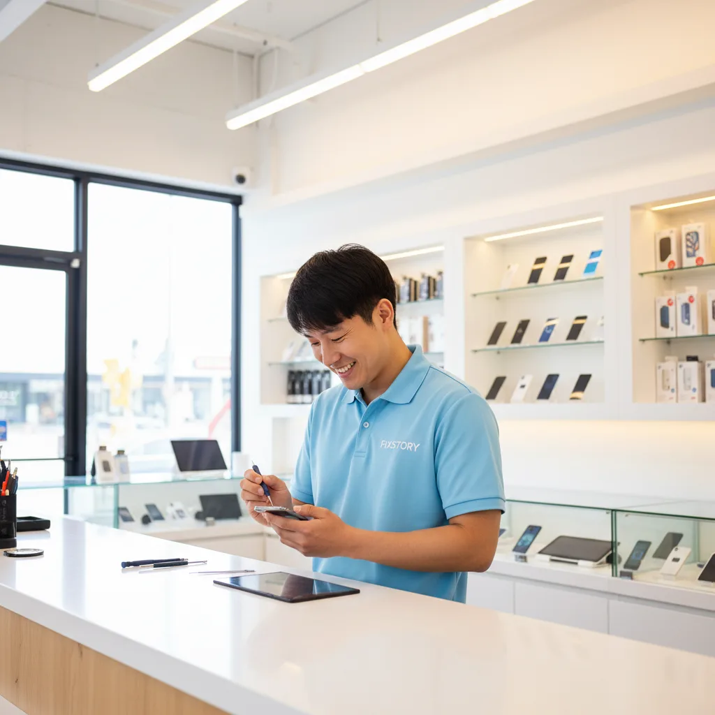 Exterior shot of the FIXSTORY repair shop in Downtown Los Angeles