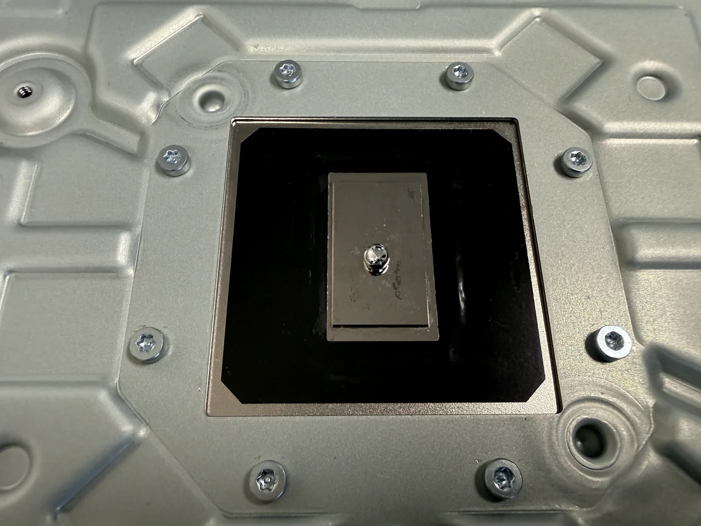 PS5 heatsink contact plate cleaned down to bare metal